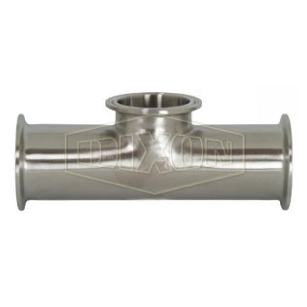 Short Outlet Clamp Tee, 1 in, 304 SS, Domestic